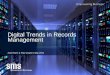 Digital Trends in Records Management · Digital Trends in Records Management Anita Parer & Paul Cooper | May 2014 . 2 Proposal — Client Name | Project Name | Date (dd mm yyyy) -