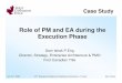 Role of PM and EA during the Execution Phasearchive.opengroup.org/public/member/proceedings/q309/q... · 2009-07-27 · Role of PM and EA during the Execution Phase Sam Ishak P.Eng