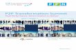 P2P Transformation Summit · 2016-06-01 · Welcome to our annual P2P summit, where we’ll be spending the day exploring the theme of Finance Transformation. From large corporates
