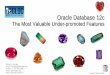 Oracle Database 12c - Morgan's LibraryOracle Database 12c Enterprise Edition Release 12.1.0.2.0 - 64bit Production With the Partitioning, OLAP, Advanced Analytics and Real Application