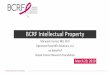 BCRF Intellectual Property€¦ · BCRF Intellectual Property Maneesh Kumar, MD, PhD Optimized Scientific Solutions, LLC on behalf of Breast Cancer Research Foundation March 29, 2019