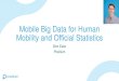Mobile Big Data for Human Mobility and Official Statistics · Mobile Big Data for Human Mobility and Official Statistics Siim Esko Positium. 2008 Positium is a spin-off company of