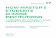 ReseaRch RepoRt How Master’s students CHoose InstItutIonsknowledge.wes.org/rs/317-CTM-316/images/RAS-Paper-07-How... · 2020-04-15 · ho masteR’s students choose InstItutIons