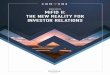 WHITE PAPER MiFID II: THE NEW REALITY FOR INVESTOR … · MiFID II’s development with interest and are aware of the industry changes it is already driving. However, if the results