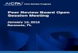 January 2016 Peer Review Board Open Session Meeting Materials · B. Approved 2016 Association Information Forms for Associations of CPA Firms** C. Approved Revisions to AICPA Peer