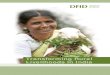 Transforming rural livelihoods - …...Transforming Rural Livelihoods in India 3 to veterinary and crop advisory services, to inputs such as improved seeds and to markets. A capacity