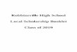 Robbinsville High School Local Scholarship Booklet Class ...robbinsvillehs.ss10.sharpschool.com/UserFiles... · J. Craig R. Robinson Memorial Scholarship . ... Resides in Robbinsville