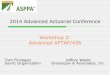 Advanced Actuarial Conference Workshop 4: Advanced AFTAP ... 02AdvancedA… · COB = $50,000 AFTAP would be 76.56% without COB waiver or 79.69% with waiver Actuary must recertify