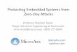 Protecting Embedded Systems from Zero-Day AttacksDocker, Resin.io, and many other container software vendors Enhanced scaling More efficient resource sharing than virtualization (when