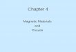 Magnetic Materials and Circuitsavsergue/EET2233/Lectures/CHAPTER4.pdf · Magnetic Flux Magnetic flux and electric current both form closed paths. If the current is a DC circuit, then