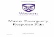 Master Emergency Response Plan - Western University · 5. CAMPUS EVACUATION AND TRANSPORTATION 5.1 Purpose 5.2 Description of Need 5.3 Responsibility for Mass Evacuation 5.4 Evacuation