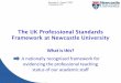 The UK Professional Standards Framework at Newcastle ...education have achieved descriptor 2 of the UK Professional Standards Framework through HEA accreditation or HEA recognition