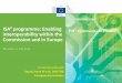 ISA² programme: Enabling 𝑷𝑴 𝟐 interoperability within the ...² programme: Enabling interoperability within the Commission and in Europe Konstantinos Bovalis ... digital