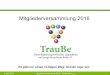 Mitgliederversammlung 2016 - TrauBe Köln e.V....Datenschutzschulung Regelmäßige Angebote : Supervision Gruppenleitertreffen Individuelle Gespräche bei Bedarf Teamtag Neujahrsempfang