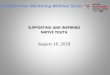 SUPPORTING AND INSPIRING NATIVE YOUTH · • Respond to polls ... Dec 1, 2016. Collaborative Mentoring Webinar Series Importance of youth voice 15 “not just important because it’s