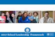 2017 School Leadership Framework€¦ · Drives a schoolwide compelling vision of equity through strategic planning, change leadership and school improvement, and ... Leads entire