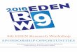 9th EDEN Research Workshop SPONSORSHIP OPPORTUNITIES · 9th EDEN Research Workshop Sponsorship Opportunities The area of expertise/professional background of conference delegates