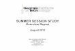 Summer Session Study Overview Reportoue.gatech.edu/sites/default/files/Summer Session Study Overview R… · -Students who have attended a Summer Session-Students who have not attended