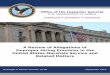 A Review of Allegations of Improper Hiring Practices in ... · A Review of Allegations of Improper Hiring Practices in the United States Marshals Services and Related Matters . contained