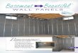 Basement to Beautiful wall panels – fall in love with ……Basement to Beautiful wall panels – fall in love with your basement! by metal studs Infused graphite particles give