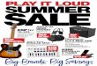 PLAY IT LOUD SUMMER SALE - Amazon S3 · PLAY IT LOUD SUMMER SALE TE-254 Traditional bolt-on design with an ash body, a smooth and comfortable thin U-shaped maple neck, and a maple