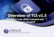 Overview of TLS v1 - OWASP ... How SSL became TLS 5 When Who What Comments 1994 Netscape SSL 1.0 designed. Never published as security flaws were found internally. 1995 Netscape SSL