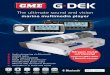 marine multimedia player - GME Australia · marine multimedia player GDEK_Bro_2pp_V2.indd 1 7/08/14 2:55 PM. The GME G-DEK marine multimedia entertainment system, is arguably the