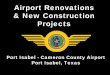 Airport Renovations & New Construction Projects · Airport Renovations & New Construction Projects. New Roof Completed Spring 2009. Aerial View of airport runways main runways. EXISTING