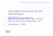 CE 105 Presentation - Iowa State Universityhome.eng.iastate.edu/~tge/ce105/vanderwert.pdf · Microsoft PowerPoint - CE 105 Presentation [Compatibility Mode] Author: tge Created Date:
