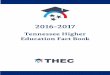 Pursuant to Tennessee Code Annotated § 49-7-210, the ... · 2016 – 2017 Tennessee Higher Education Fact Book i The Tennessee Higher Education Commission was created in 1967 by