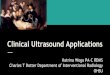 Clinical Ultrasound Applications - Oregon PA · fundamentals Discuss ultrasound imaging artifacts/pitfalls ... Know cross-sectional anatomy ... intercostal approach Mid/distal to