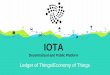IOTA · IOTA Tangle architecture, providing developers with a brand new set of tools for their applications in both IoT and Web. This nurtures machine to machine payment and brand