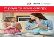 It Pays - Xcel Energy · Now that you’ve assessed your home’s energy efficiency needs and priorities, you’re ready to make changes that earn you rebates. You have many programs