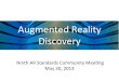 Augmented)Reality)) Discovery) · Search)vs.)Discovery) Search Discovery’ User)ini:ates)(text,)speech,)image)) Sensors)are)con:nuously)“scanning”) Global)(constrained)by):me,)space,)etc)
