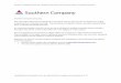 Southern Company Sourcing Supplier Instructions for ...€¦ · Southern Company Sourcing – Supplier Instructions for Documentation Template Response Confidential and Proprietary