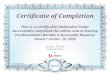 Certificate of Completion This is to certify that Mahendra ... · Certificate of Completion This is to certify that Mahendra Yadav successfully completed the online course Startup