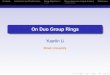 On Duo Group Rings - RWTH Aachen UniversityFlorian.Eisele/ArithGrpRng/li.pdf · ContentsIntroduction and Preliminaries Group Algebras KG Group rings over integral domainsReferences