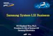 Samsung System LSI Business · Market of Mobile Device 2012 2013 2014(E) 2015(E) 0.3 0.5 0.5 0.5 0.6 0.6 0.722% 0.7 * Source : Gartner, Strategy Analytics, 2013 3Q ... 2007 2009 2011