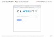 Clairity Mobile App User Guide - Acuity Brands · Acuity Brands One Lithonia Way Conyers, GA 30012 Phone: 00.3.2 2017 Acuity Brands Lighting, Inc. Acuity Brands One Lithonia Way Conyers,