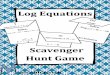 Scavenger Hunt Game...Scavenger Hunt Problems Teacher Preparation 1. Print teacher’s key and student worksheet (pages 6 - 8). 2. Make copies of the student worksheet for every student