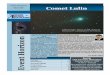 Comet Lulin - Hamilton Amateur Astronomers(Unaudited) Cash opening Balance (1 Feb 2009) $ 3629.96 Expenses $ 285.07 Revenue $ 271.00 Closing Balance (28 Feb 2009) $ 3615.89 Notes: