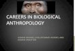 Careers in Biological Anthropologycashdan/tig/Bio Anth Intro.pdf · Biological anthropology includes: •primatology •paleoanthropology •growth and development •genetics •osteology
