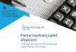 Plant or machinery capital allowances - gov.uk · The Energy Technology List (ETL) and Enhanced Capital Allowance (ECA) Scheme Plant or machinery capital allowances: 1 Introduction