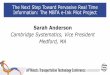 Sarah Anderson - American Public Transportation Association · The Next Step Toward Pervasive Real Time Information: The MBTA e-Ink Pilot Project Sarah Anderson Cambridge Systematics,