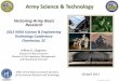 Army Science & Technology · – Network Science Collaboration for ... • International Technology Watch ... • SAAL-ZT staff will complete an initial analysis to synthesize data