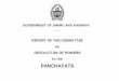 REPORT OF THE COMMITTEE on DEVOLUTION OF POWERS to the · 2019-12-10 · 1 REPORT OF THE COMMITTEE ON DEVOLUTION OF POWERS TO THE PANCHAYATS 1. Background 1.1 The J&K Panchayati Raj