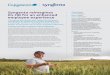 Syngenta reimagines Overview its HR for an enhanced employee experience · 2019-06-19 · Syngenta and Capgemini started by conducting a thorough analysis of Syngenta’s HR processes