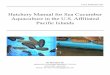 Hatchery Manual for Sea Cucumber Aquaculture in the U.S ... · For microalgae culture of benthic diatoms refer to “Trainer's manual for hatchery-based pearl farming” (Ito, 2005),
