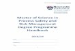 Master of Science in Process Safety and Risk Management ... · MSc Process Safety and Risk Management Handbook Updated 27th December 2018 5 MSc Process Safety and Risk Management
