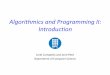 Algorithmics and Programming II: Introductionjordicf/Teaching/AP2/pdf/01_Introduction.pdfAlgorithmics and Programming II: Introduction Jordi Cortadella and Jordi Petit Department of